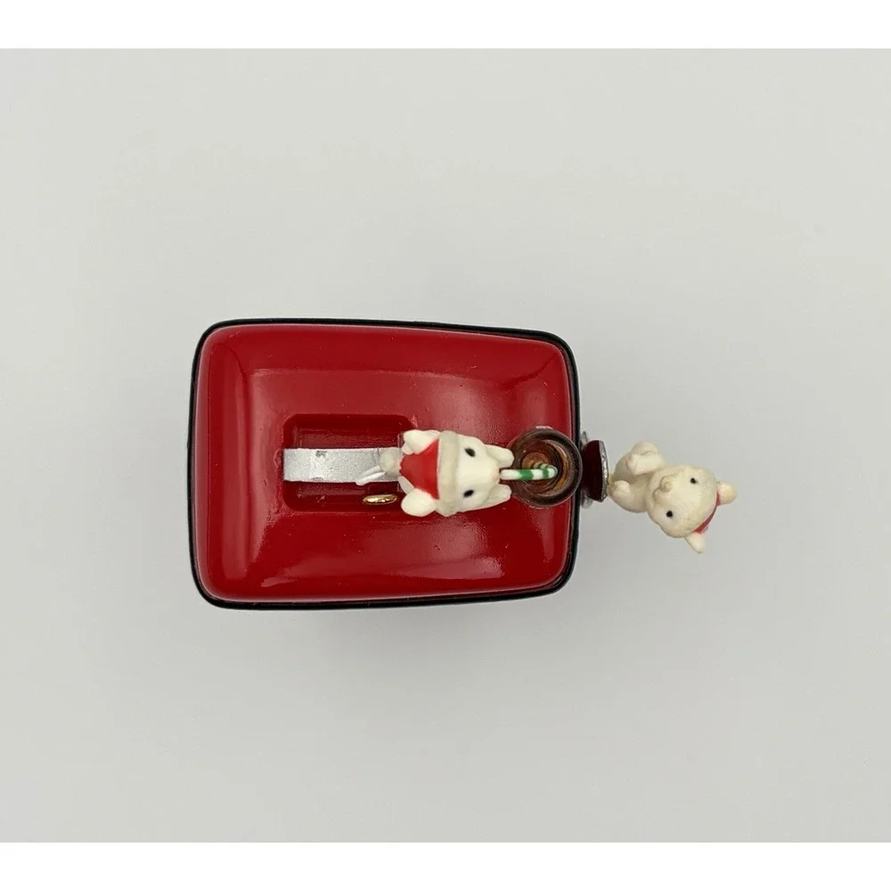 Coca Cola Soda Fountain Dispenser Mice Enesco Christmas Ornament 1990 2nd Issue
